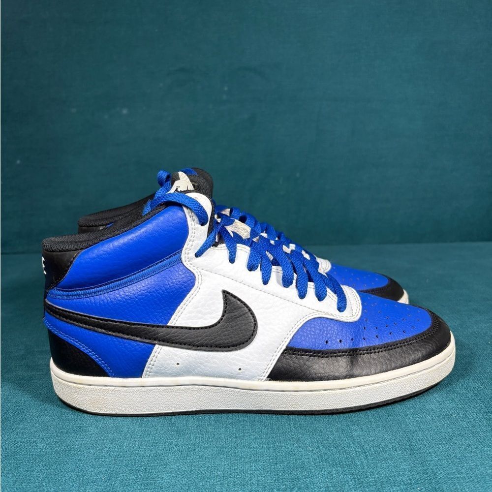 Nike Court Vision Mid Game Royal Blue Black White sz 8.5 men’s - Picture 3 of 8